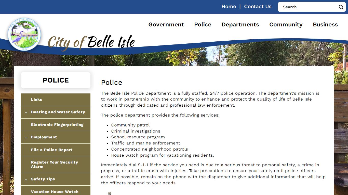 Police | Belle Isle, FL
